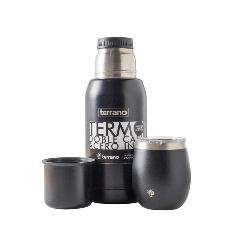 Cargue la imagen en el visor de la galería, Kit Matero Terrano con Termo Premium 750ml + Mate con tapa