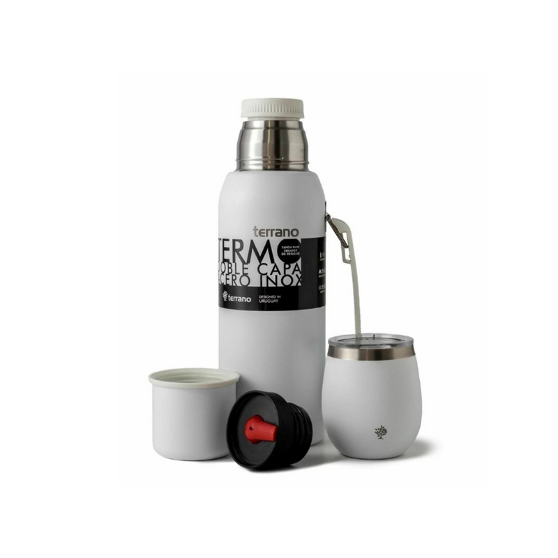 Cargue la imagen en el visor de la galería, Kit Matero Terrano con Termo Premium 1lt + Mate con tapa
