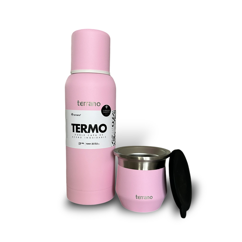 Cargue la imagen en el visor de la galería, Kit Matero Terrano con Termo Premium 750ml + Mate Flap