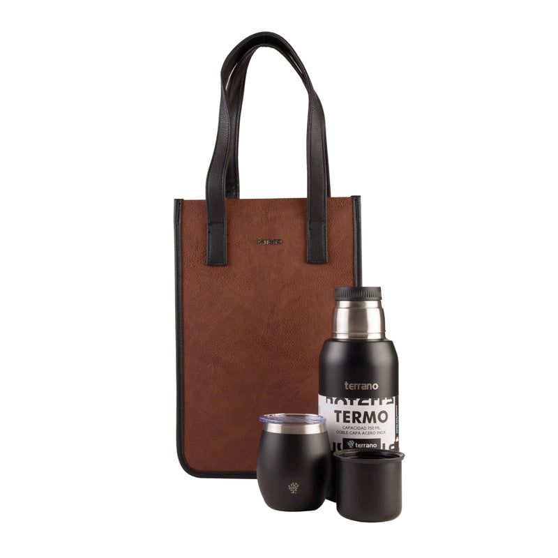 Cargue la imagen en el visor de la galería, Kit Matero Terrano Termo 750ml + Mate + Matera