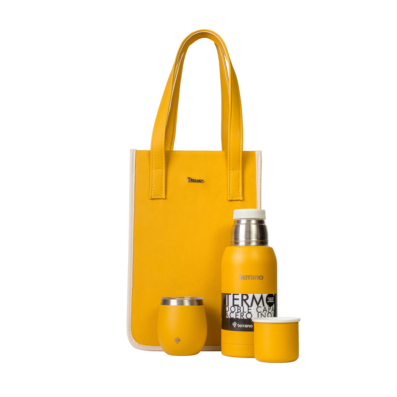 Cargue la imagen en el visor de la galería, Kit Matero Terrano Termo 750ml + Mate + Matera