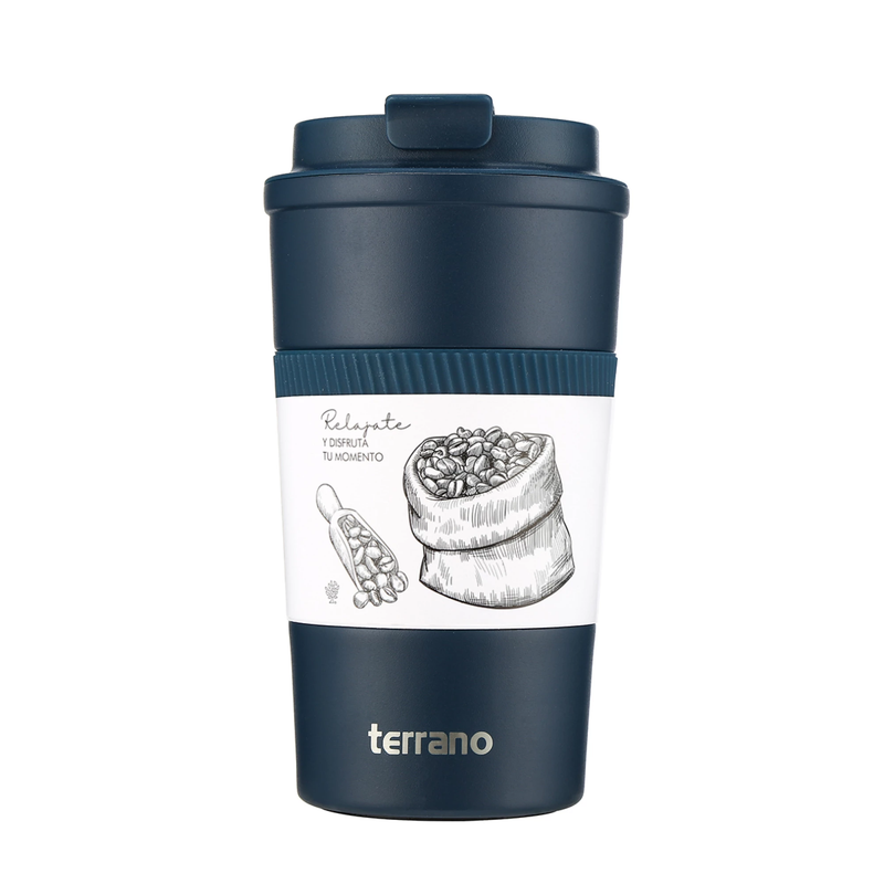 Cargue la imagen en el visor de la galería, Vaso Térmico Terrano 510ml con silicona