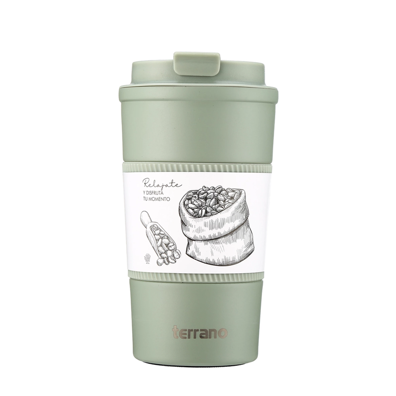 Cargue la imagen en el visor de la galería, Vaso Térmico Terrano 510ml con silicona