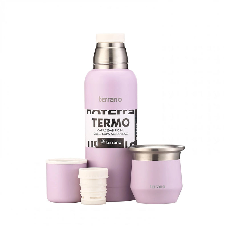 Cargue la imagen en el visor de la galería, Kit Matero Terrano con Termo Premium 750ml + Mate Flap