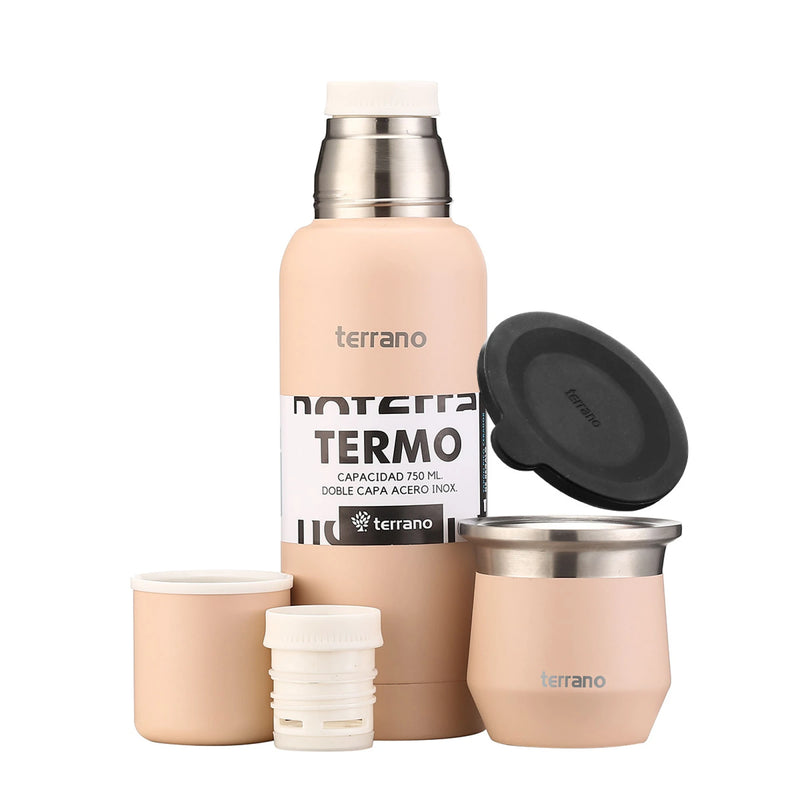 Cargue la imagen en el visor de la galería, Kit Matero Terrano con Termo Premium 750ml + Mate Flap