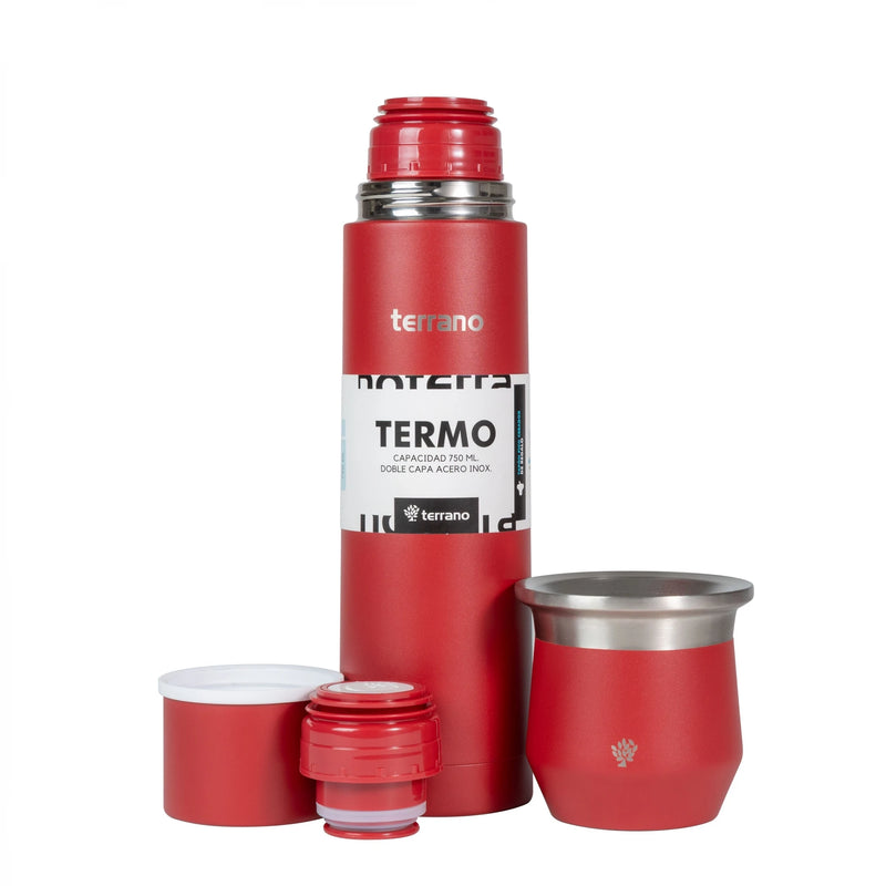 Cargue la imagen en el visor de la galería, Kit Matero Terrano con Termo Bala 750ml + Mate Flap