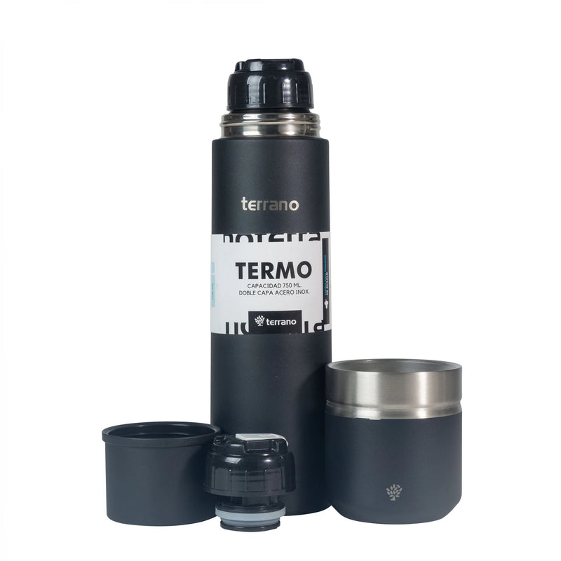 Cargue la imagen en el visor de la galería, Kit Matero Terrano con Termo Bala 750ml + Mate Folkie
