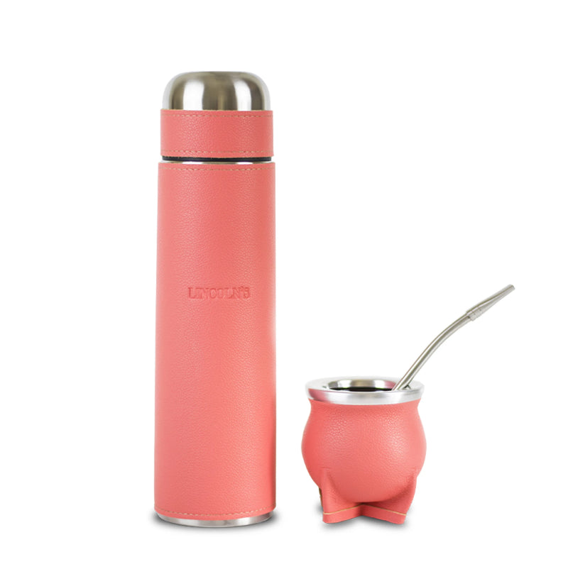 Cargue la imagen en el visor de la galería, Kit Matero Lincoln's con Termo forrado 1lt + Mate con bombilla