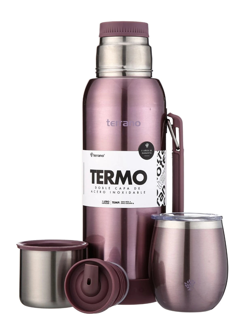 Cargue la imagen en el visor de la galería, Kit Matero Terrano con Termo Premium 1lt + Mate con tapa