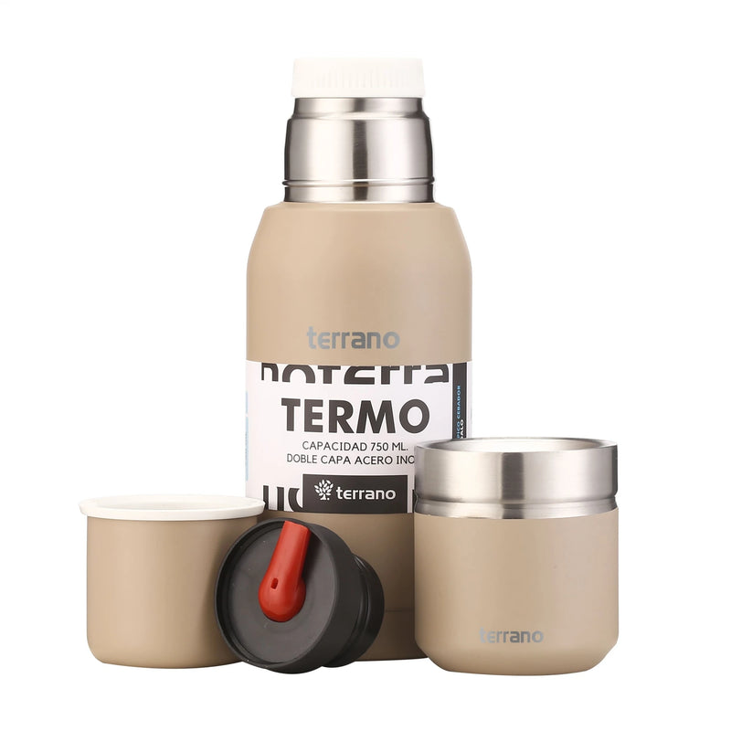 Cargue la imagen en el visor de la galería, Kit Matero Terrano con Termo Premium 750ml + Mate Folkie