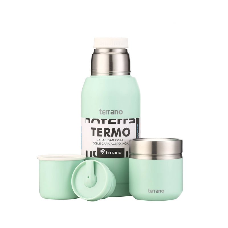 Cargue la imagen en el visor de la galería, Kit Matero Terrano con Termo Premium 750ml + Mate Folkie