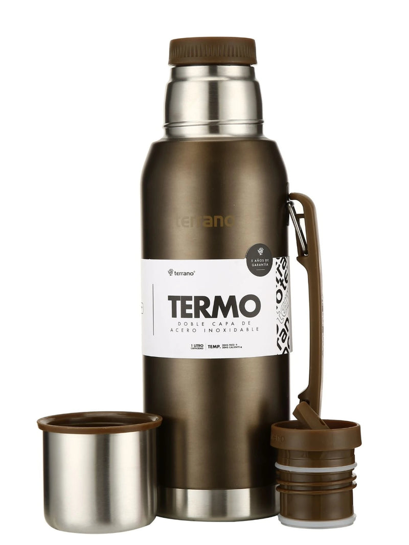 Cargue la imagen en el visor de la galería, Kit Matero Terrano con Termo Premium 1lt + Mate con tapa