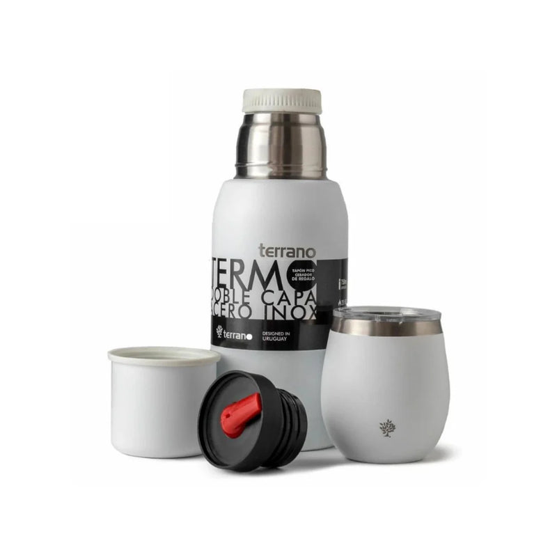 Cargue la imagen en el visor de la galería, Kit Matero Terrano con Termo Premium 750ml + Mate con tapa
