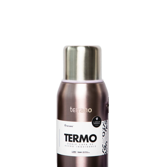 Kit Matero Terrano con Termo Premium 750ml + Mate con tapa