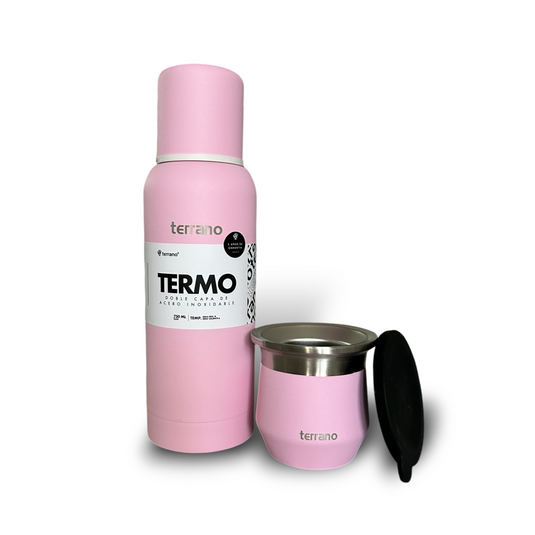 Kit Matero Terrano con Termo Premium 750ml + Mate Flap