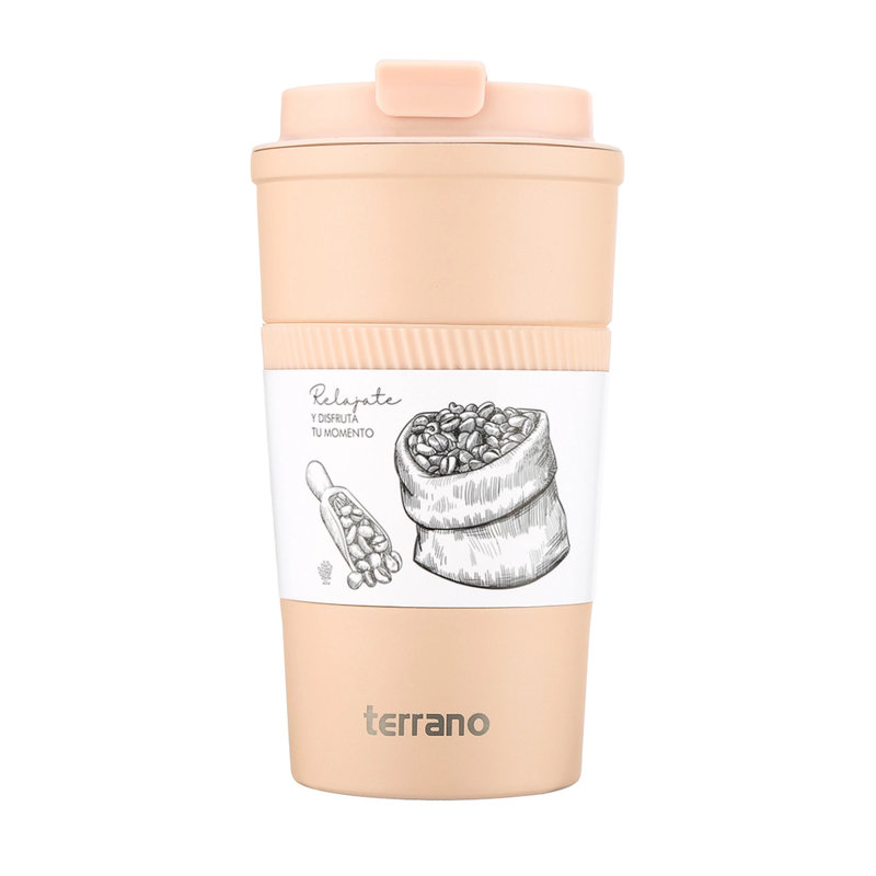 Cargue la imagen en el visor de la galería, Vaso Térmico Terrano 510ml con silicona
