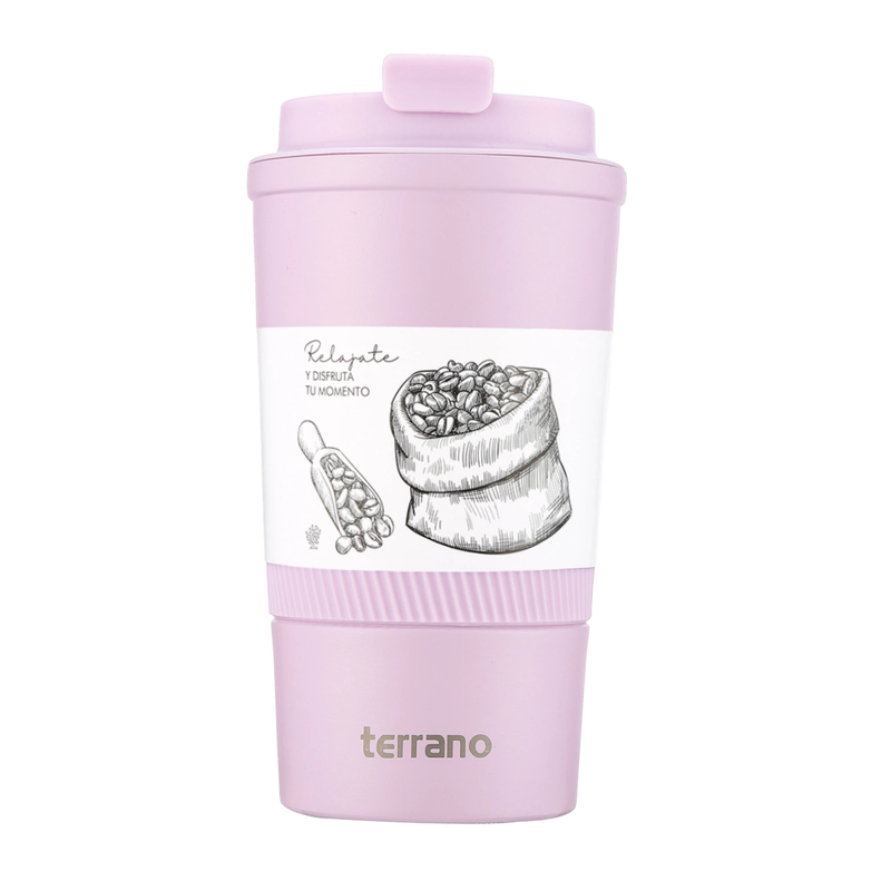 Cargue la imagen en el visor de la galería, Vaso Térmico Terrano 510ml con silicona
