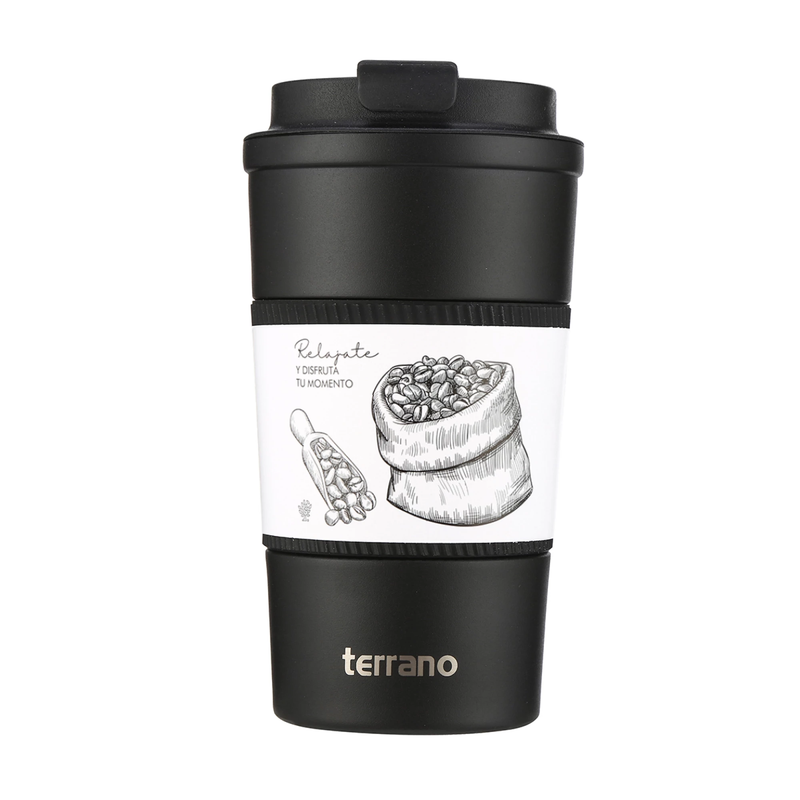 Cargue la imagen en el visor de la galería, Vaso Térmico Terrano 510ml con silicona
