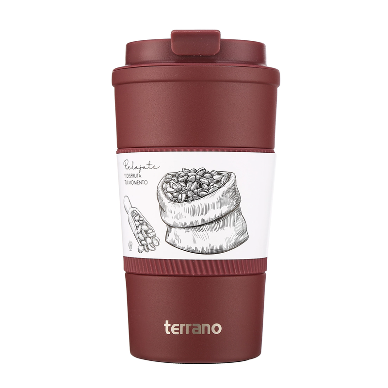 Cargue la imagen en el visor de la galería, Vaso Térmico Terrano 510ml con silicona
