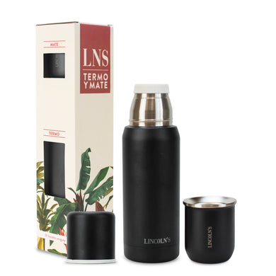 Kit Matero Lincoln's con Termo Flare 500ml + Mate acero