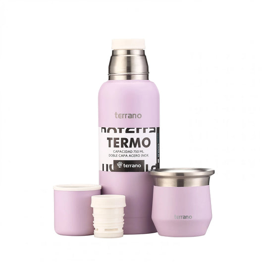 Kit Matero Terrano con Termo Premium 750ml + Mate Flap