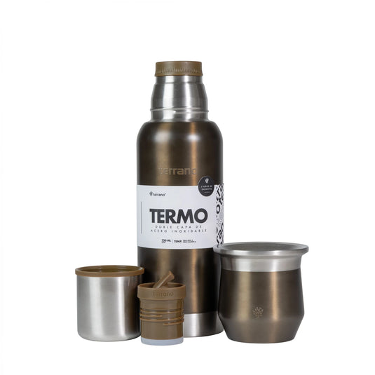 Kit Matero Terrano con Termo Premium 750ml + Mate Flap