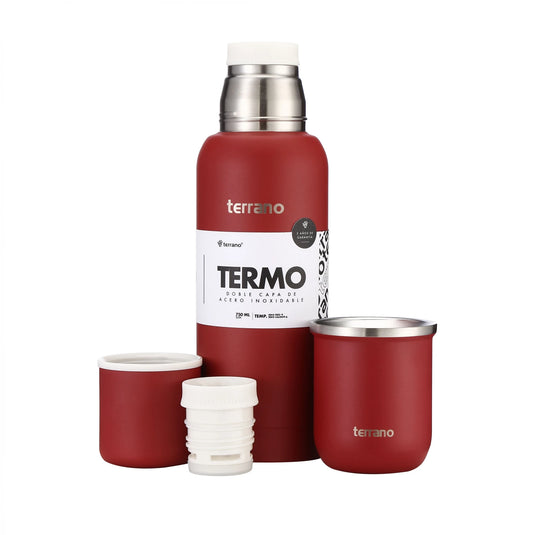 Kit Matero Terrano con Termo Premium 750ml + Mate Sicilia