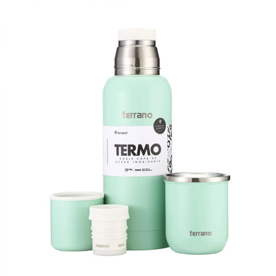 Kit Matero Terrano con Termo Premium 750ml + Mate Sicilia