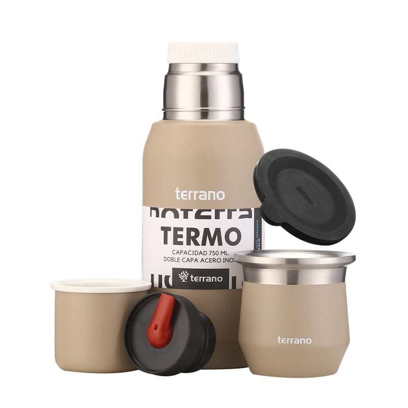 Cargue la imagen en el visor de la galería, Kit Matero Terrano con Termo Premium 750ml + Mate Flap
