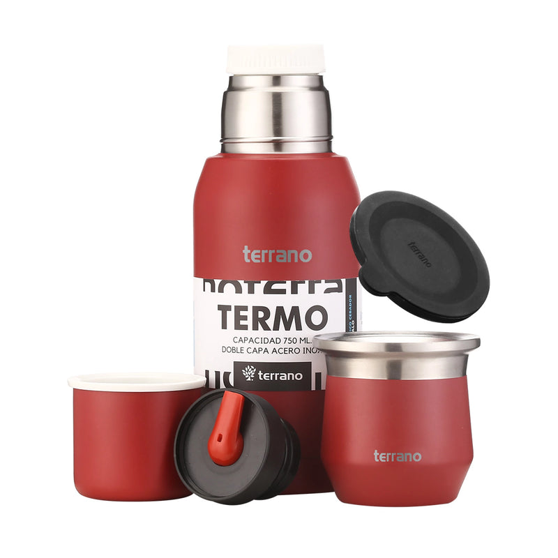 Cargue la imagen en el visor de la galería, Kit Matero Terrano con Termo Premium 750ml + Mate Flap
