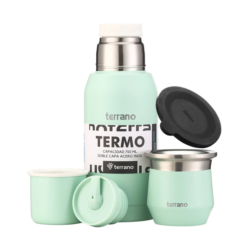 Cargue la imagen en el visor de la galería, Kit Matero Terrano con Termo Premium 750ml + Mate Flap
