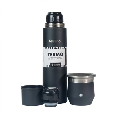 Kit Matero Terrano con Termo Bala 750ml + Mate Flap