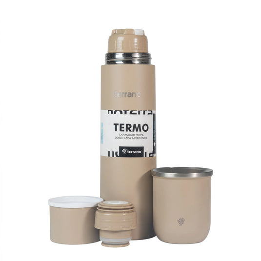 Kit Matero Terrano con Termo Bala 750ml + Mate Sicilia