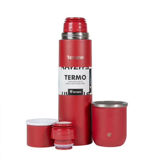 Kit Matero Terrano con Termo Bala 750ml + Mate Sicilia