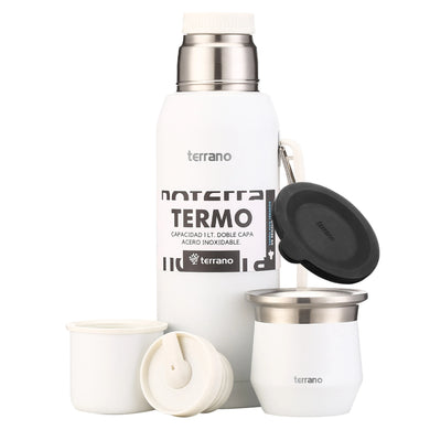 Kit Matero Terrano con Termo Premium 1lt + Mate Flap