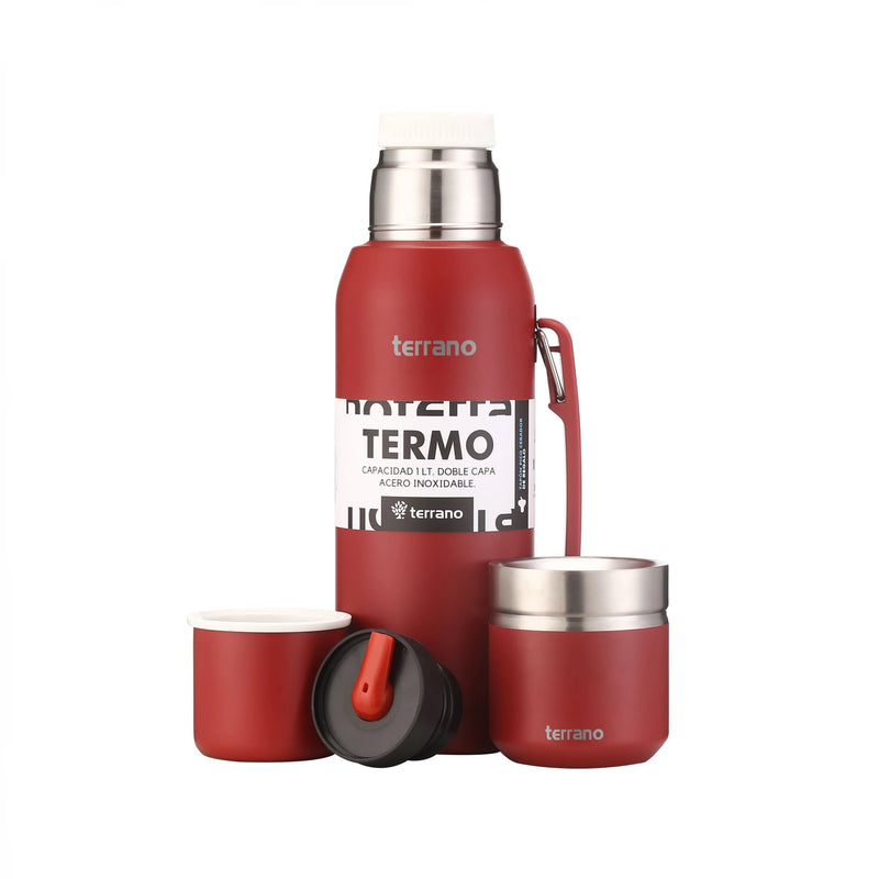 Cargue la imagen en el visor de la galería, Kit Matero Terrano con Termo Premium 1lt + Mate Folkie
