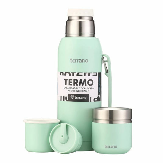 Kit Matero Terrano con Termo Premium 1lt + Mate Folkie