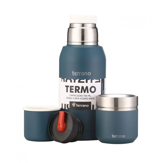 Kit Matero Terrano con Termo Premium 750ml + Mate Folkie